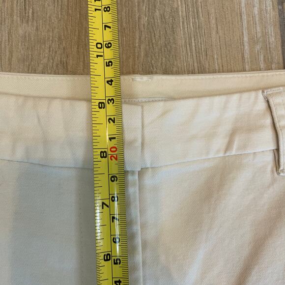 J. Jill Barley Side Button Shorts Size 6 NWT Linen Blend Cream MSRP $59 - Picture 9 of 10